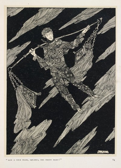Yıldız Konuşması. "Bu soğuk gecede ticaretin nasıl Kova?" by Harry Clarke