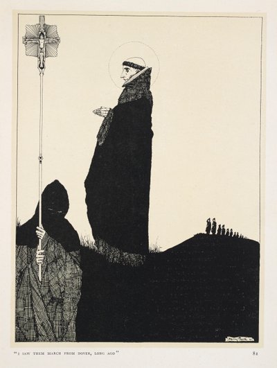 Ölen Vatansever. "Uzun zaman önce Dover'dan yürüdüklerini gördüm" by Harry Clarke