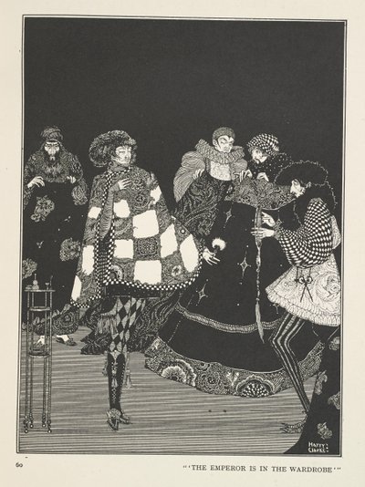 İmparatorun Yeni Giysileri İmparator gardıropta. by Harry Clarke