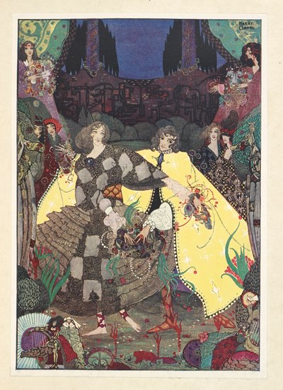 Cennet Bahçesi. "Şimdi danslarımıza başlayacağız!" periler ağladı. by Harry Clarke