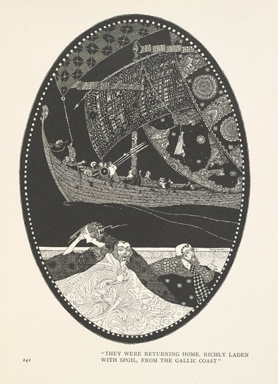 Bataklık Kralının Kızı. Galya Sahili'nden zengin bir ganimet yüklü olarak evlerine dönüyorlardı. by Harry Clarke