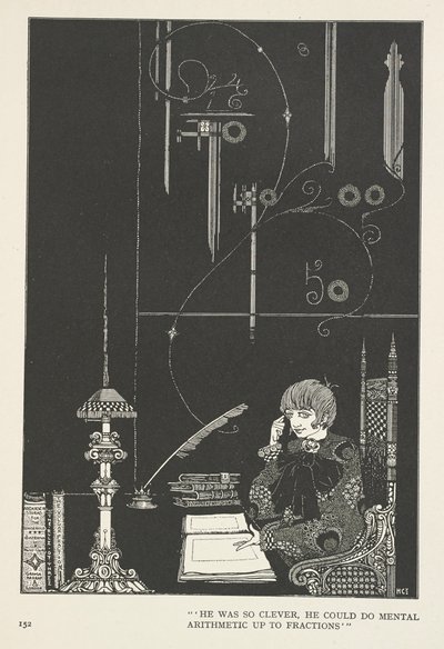 Kar Kraliçesi. O kadar zekiydi ki, kesirlere kadar zihinsel aritmetik yapabiliyordu. by Harry Clarke