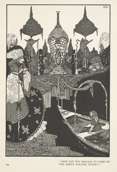 Kar Kraliçesi. Büyük dalgalı nehre gelmeyi nasıl başardın? by Harry Clarke