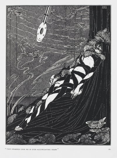 Sürekli biriken yığınlar halinde üzerime üşüştüler. Çukur ve Sarkaç hikayesinden. by Harry Clarke
