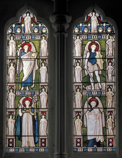 Minley, St Andrew, James Powell & Sons, Harry Ellis Wooldridge, Melekler ve Başmelekler, 1870 by Harry Ellis Wooldridge