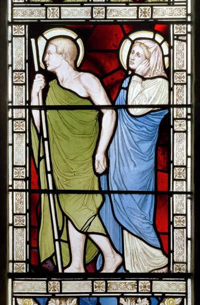 Çarmıha Gerilme yan paneli, Doğu Penceresi, 1872 (vitray) by Harry Ellis Wooldridge