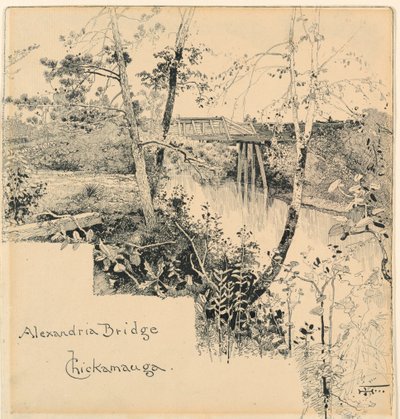 İskenderiye Köprüsü, Chickamauga by Harry Fenn