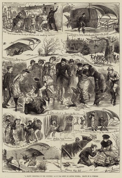 Küçük Topsell tarafından harcandığı gibi, Ülkede Mutlu Noeller by Harry Furniss