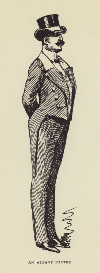 Bir Albany Kapıcısı by Harry Furniss