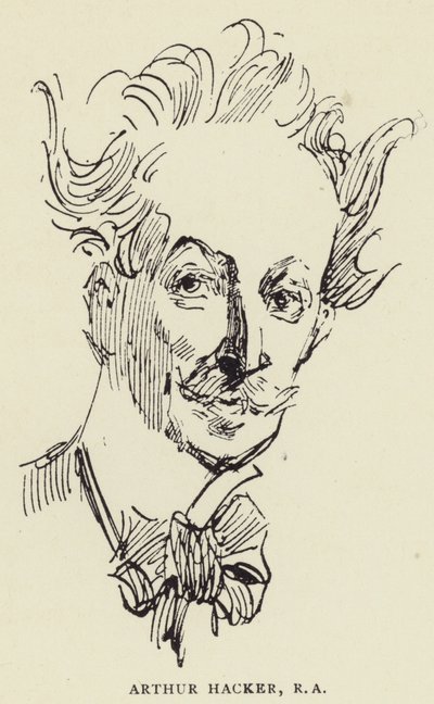 Arthur Hacker, ABD by Harry Furniss