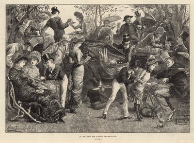 Eton ve Harrow kriket maçında by Harry Furniss