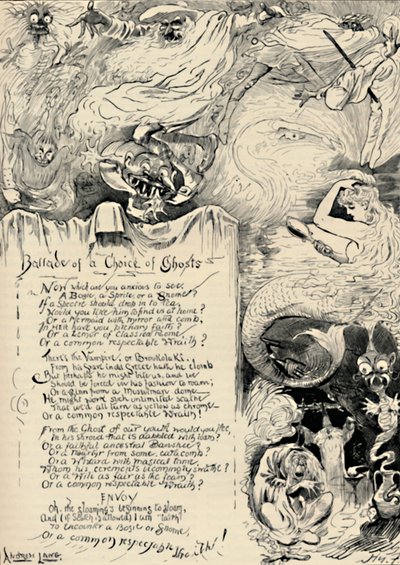 Hayaletlerin Seçimi Ballade, 1886 by Harry Furniss