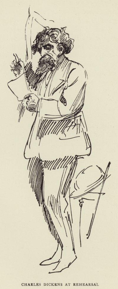 Charles Dickens provada by Harry Furniss