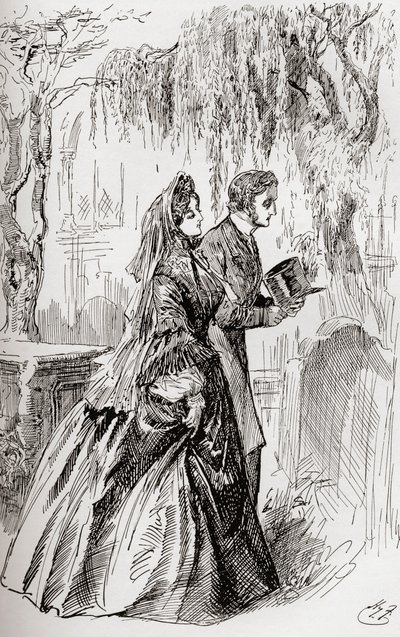 Estella ve Pip. "Ondan başka bir ayrılık gölgesi görmedim." by Harry Furniss