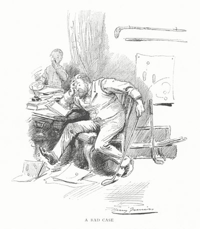 Golf: Kötü bir durum (lito) by Harry Furniss