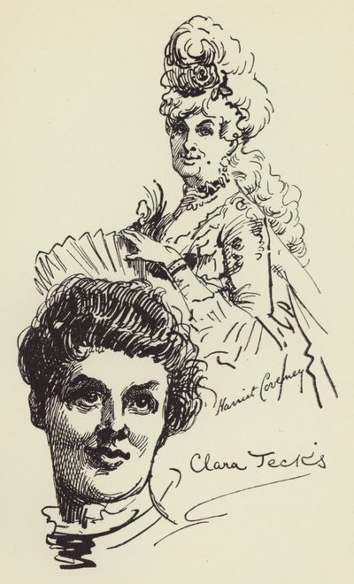 Harriet Coveney ve Clara Jecks by Harry Furniss