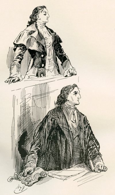 Charles Dickens'ın İki Şehrin Hikayesi Romanı için İllüstrasyon by Harry Furniss