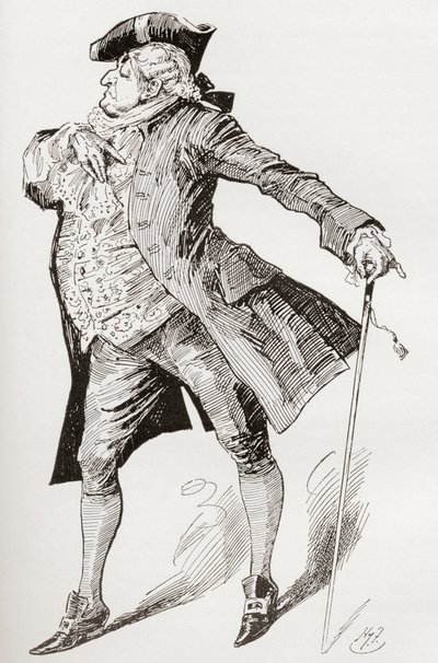Charles Dickens'ın İki Şehrin Hikayesi Romanı için İllüstrasyon by Harry Furniss