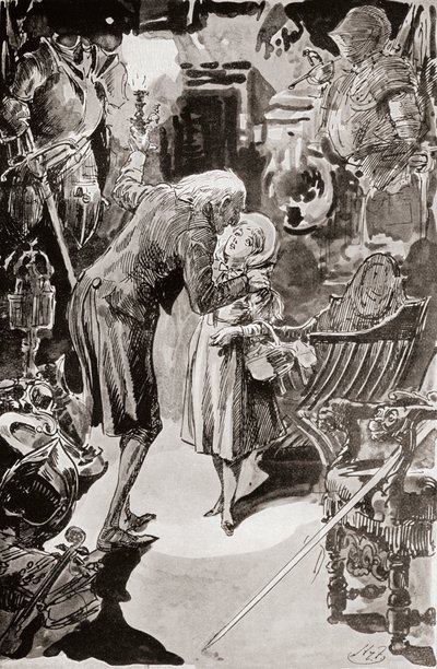 Charles Dickens'ın The Old Curiosity Shop için İllüstrasyonu by Harry Furniss