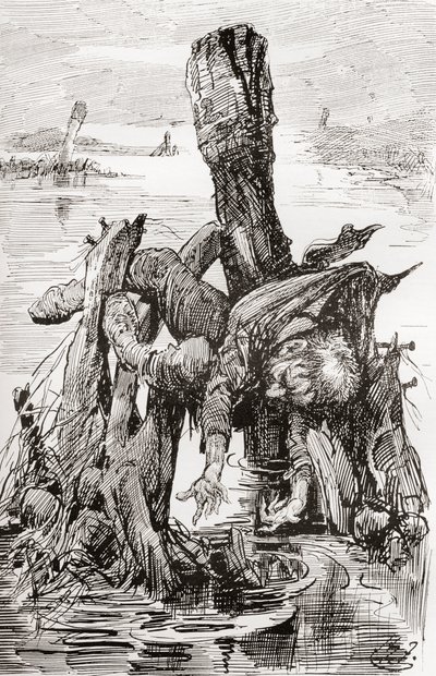 Charles Dickens'ın The Old Curiosity Shop için İllüstrasyonu by Harry Furniss