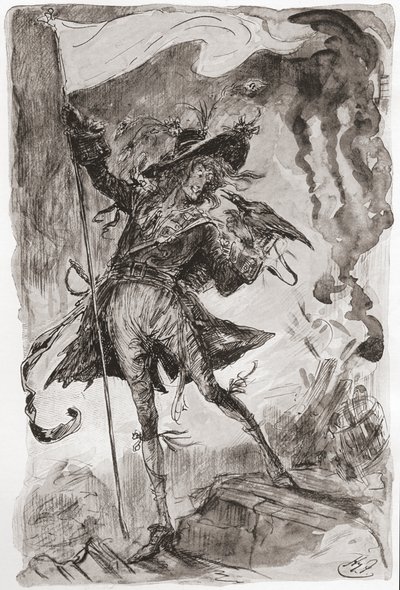 Charles Dickens'ın romanı Barnaby Rudge için İllüstrasyon by Harry Furniss