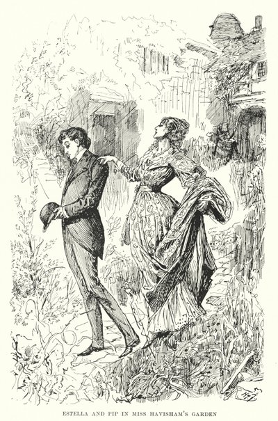 Charles Dickens tarafından Büyük Beklentiler için İllüstrasyon (lito) by Harry Furniss