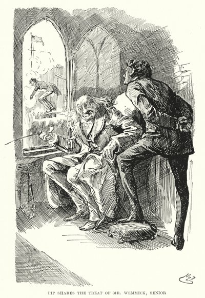 Charles Dickens tarafından Büyük Beklentiler için İllüstrasyon (lito) by Harry Furniss