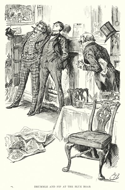 Charles Dickens tarafından Büyük Beklentiler için İllüstrasyon (lito) by Harry Furniss