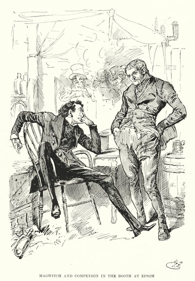 Charles Dickens tarafından Büyük Beklentiler için İllüstrasyon (lito) by Harry Furniss