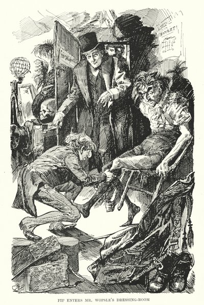 Charles Dickens tarafından Büyük Beklentiler için İllüstrasyon (lito) by Harry Furniss