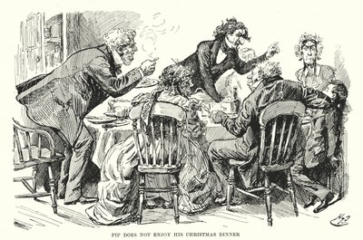 Charles Dickens tarafından Büyük Beklentiler için İllüstrasyon (lito) by Harry Furniss