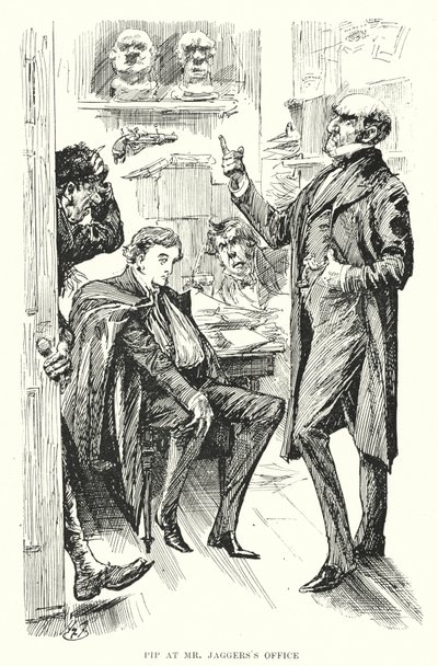 Charles Dickens tarafından Büyük Beklentiler için İllüstrasyon (lito) by Harry Furniss