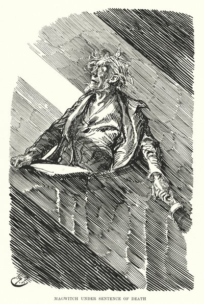 Charles Dickens tarafından Büyük Beklentiler için İllüstrasyon (lito) by Harry Furniss