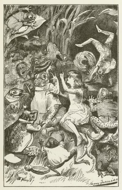 Lewis Carroll tarafından Sylvie ve Bruno için illüstrasyon by Harry Furniss