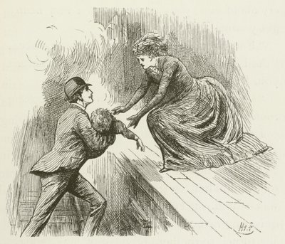 Lewis Carroll tarafından Sylvie ve Bruno için illüstrasyon by Harry Furniss