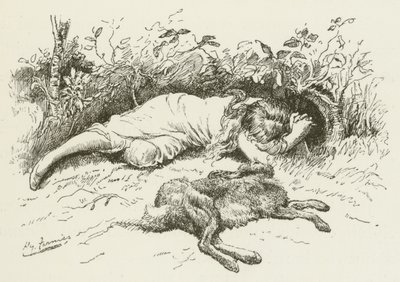 Lewis Carroll tarafından Sylvie ve Bruno için illüstrasyon by Harry Furniss