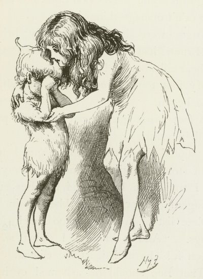 Lewis Carroll tarafından Sylvie ve Bruno için illüstrasyon by Harry Furniss