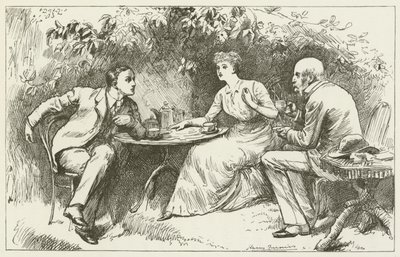 Lewis Carroll tarafından Sylvie ve Bruno için illüstrasyon by Harry Furniss