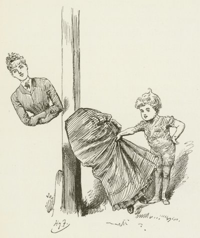 Lewis Carroll tarafından Sylvie ve Bruno için illüstrasyon by Harry Furniss