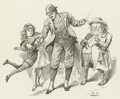 Lewis Carroll tarafından Sylvie ve Bruno için illüstrasyon by Harry Furniss