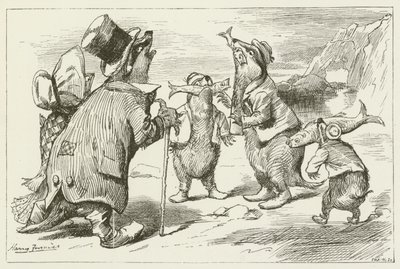 Lewis Carroll tarafından Sylvie ve Bruno için illüstrasyon by Harry Furniss