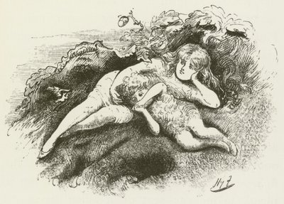 Lewis Carroll tarafından Sylvie ve Bruno için illüstrasyon by Harry Furniss