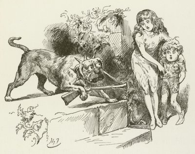 Lewis Carroll tarafından Sylvie ve Bruno için illüstrasyon by Harry Furniss