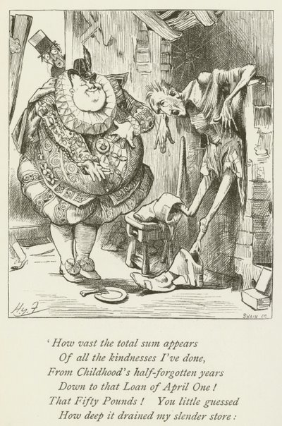 Lewis Carroll tarafından Sylvie ve Bruno için illüstrasyon by Harry Furniss