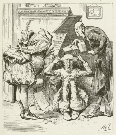 Lewis Carroll tarafından Sylvie ve Bruno için illüstrasyon by Harry Furniss