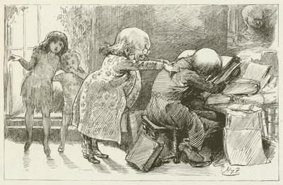 Lewis Carroll tarafından Sylvie ve Bruno için illüstrasyon by Harry Furniss