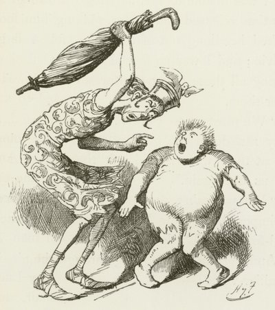 Lewis Carroll tarafından Sylvie ve Bruno için illüstrasyon by Harry Furniss