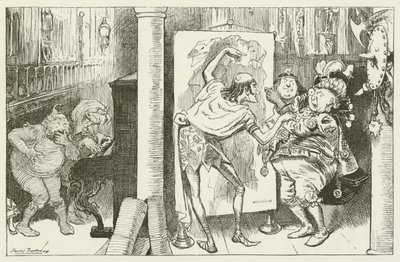 Lewis Carroll tarafından Sylvie ve Bruno için illüstrasyon by Harry Furniss
