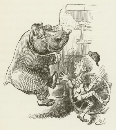 Lewis Carroll tarafından Sylvie ve Bruno için illüstrasyon by Harry Furniss