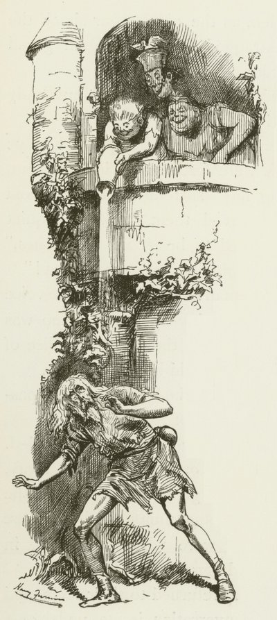 Lewis Carroll tarafından Sylvie ve Bruno için illüstrasyon by Harry Furniss